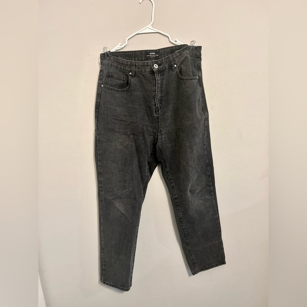 Cotton On Mom Jeans US10 Black Wash